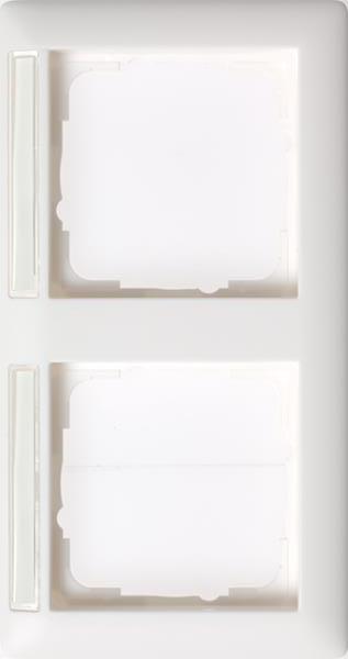 Gira Abdeckrahmen 2f waager. BSF Gira Standard 55 Reinweiß