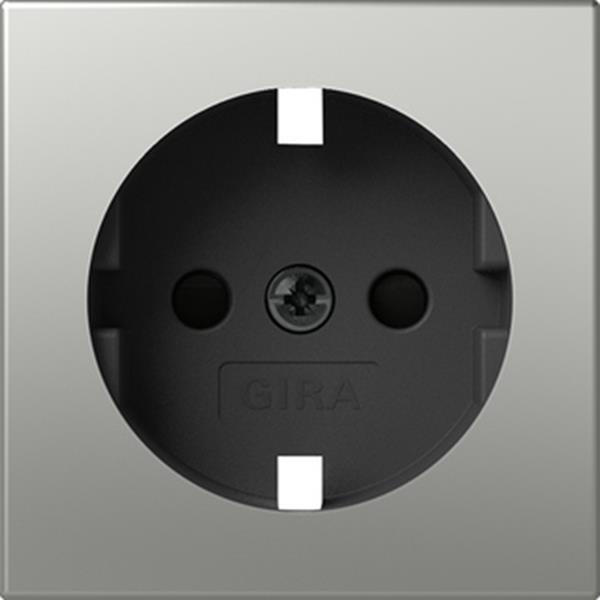 Gira EZ-TL: Abdeckung SCHUKO-Steckdose SP System 55 Edelstahl