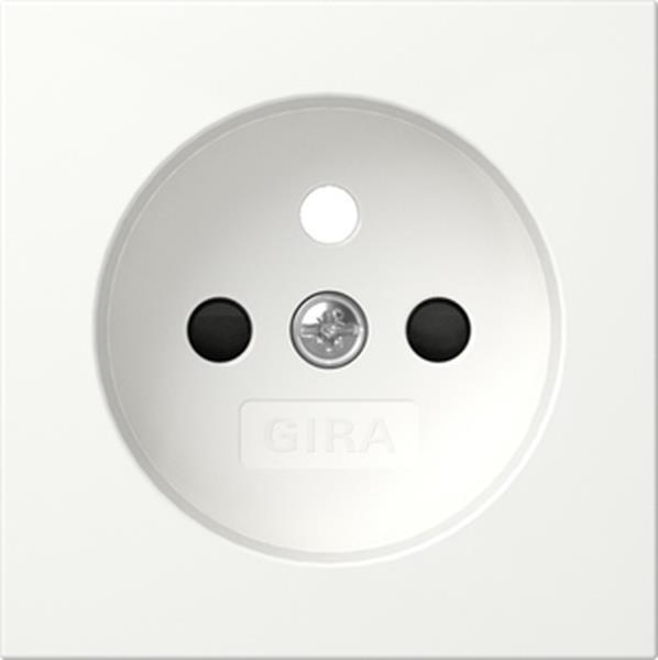 Gira Abdeckung Steckdose Erdstift SP System 55 Reinweiß