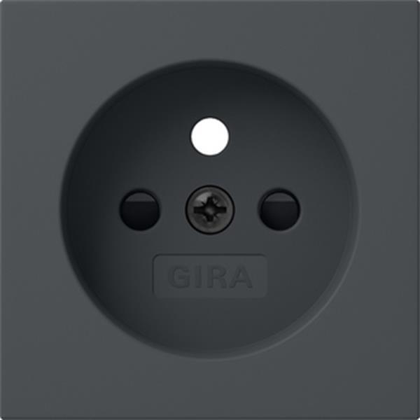 Gira Abdeckung Steckdose Erdstift SP System 55 Anthrazit