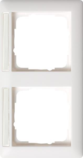 Gira Abdeckrahmen 2f waager. BSF Gira Standard 55 Reinweiß m