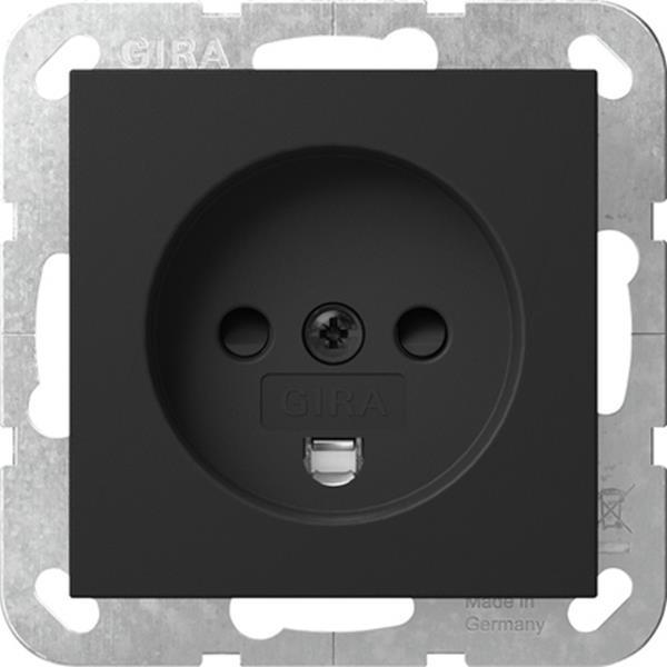 Gira Steckdose Dänisch SP System 55 Schwarz m