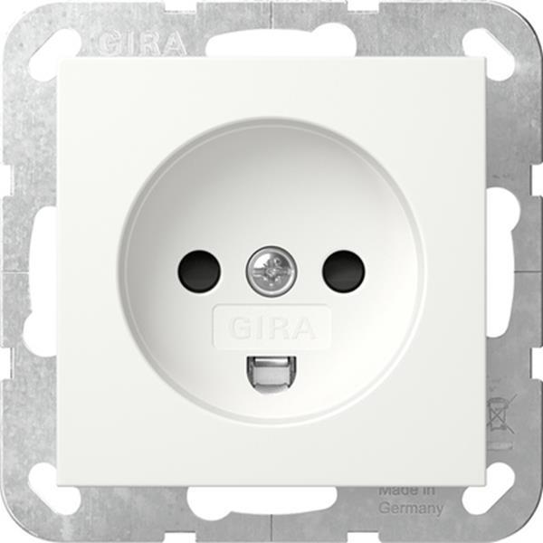 Gira Steckdose Dänisch SP System 55 Reinweiß