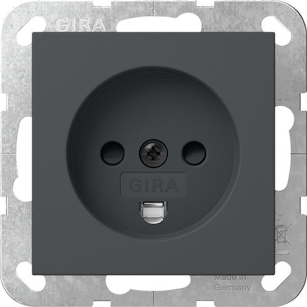 Gira Steckdose Dänisch SP System 55 Anthrazit