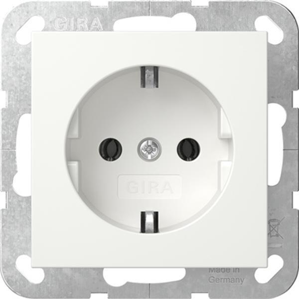 Gira SCHUKO-Steckd. System 55 Reinweiß