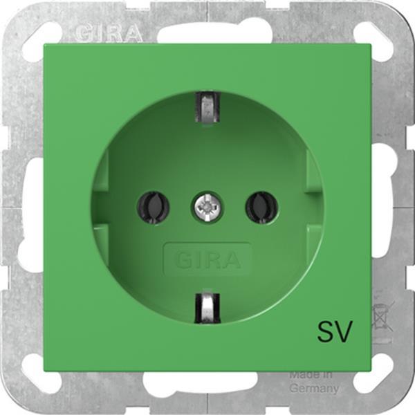 Gira SCHUKO-Steckd. SV System 55 Grün