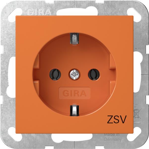 SCHUKO-Steckd. ZSV System 55 Orange