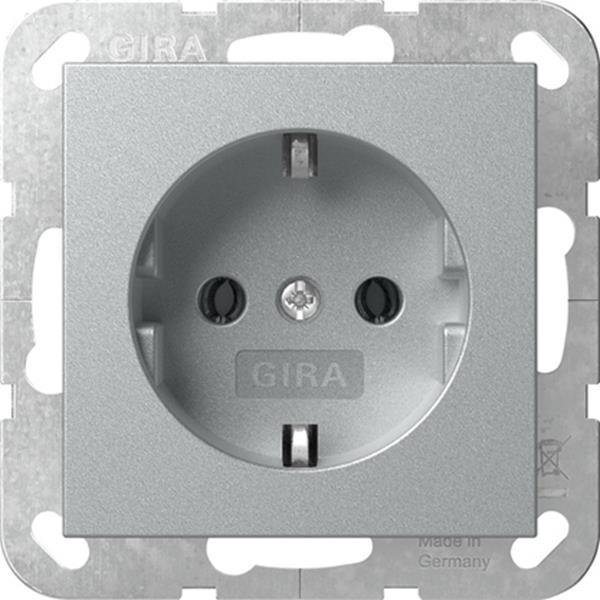 Gira SCHUKO-Steckd. System 55 F Alu