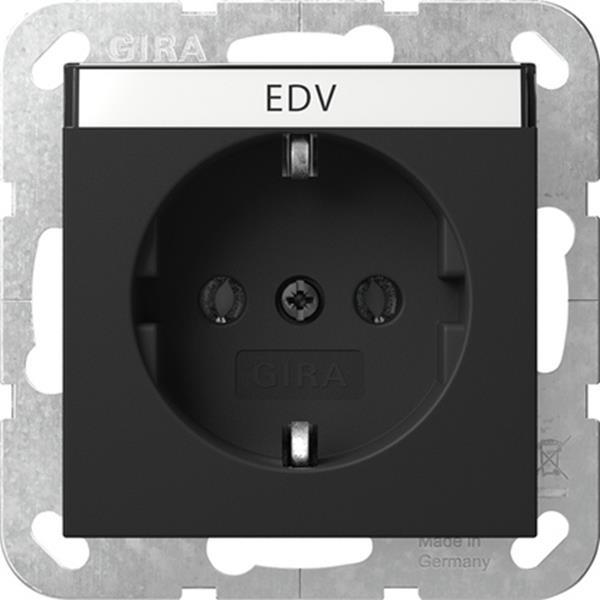 Gira SCHUKO-Steckdose BSF System 55 Schwarz m