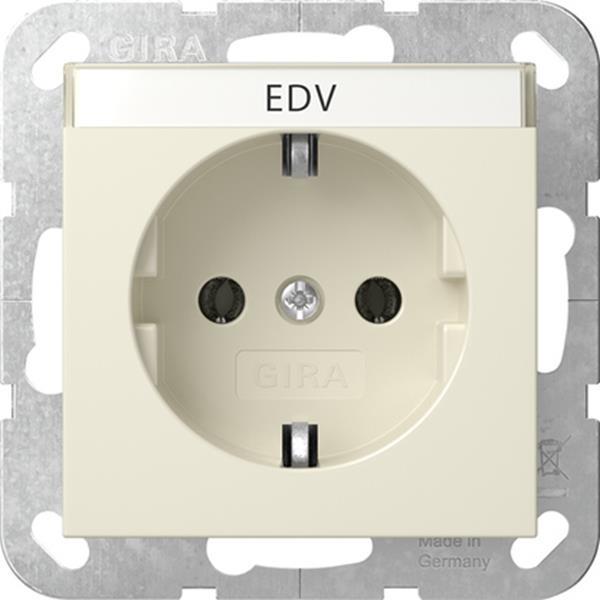 Gira SCHUKO-Steckd. BSF System 55 Cremeweiß