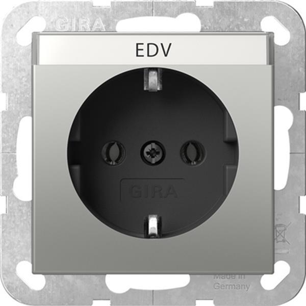 Gira SCHUKO-Steckdose BSF System 55 Edelstahl(lack.)