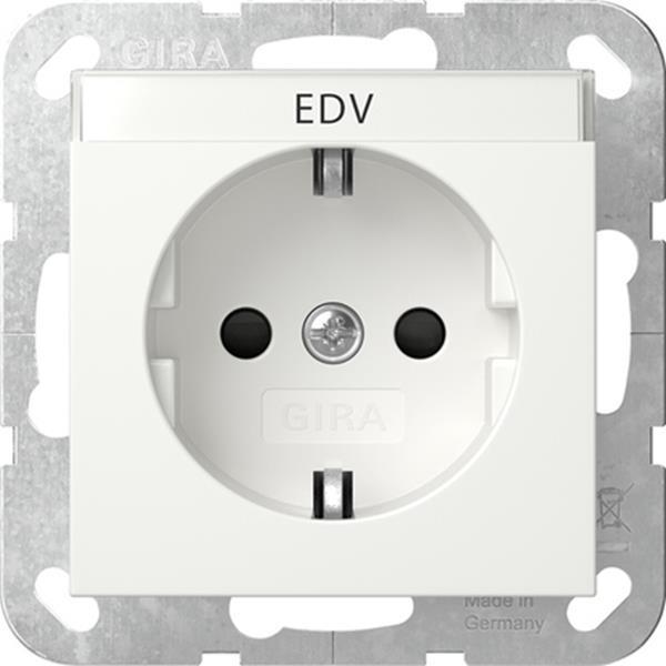 Gira SCHUKO-Steckdose BSF + SP  System 55 Reinweiß