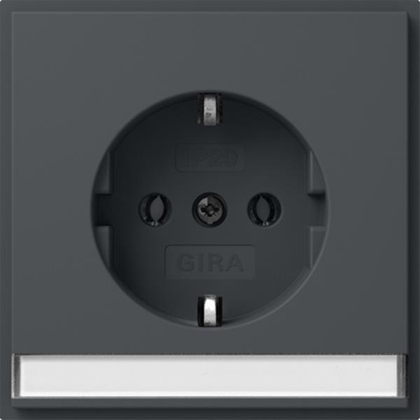 Gira SCHUKO-Steckdose BSF + SP (IP20) Gira TX_44 Anthrazit
