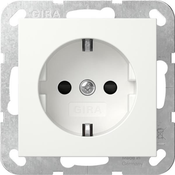 Gira SCHUKO-Steckd. SP System 55 Reinweiß m