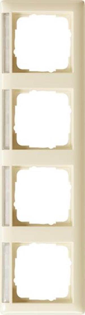 Gira Abdeckrahmen 4f waager. BSF Gira Standard 55 Cremeweiß