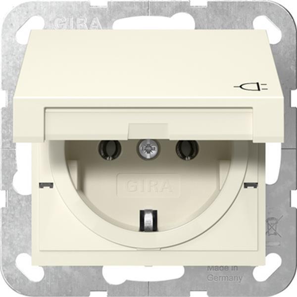Gira SCHUKO-Steckdose KD System 55 Cremeweiß