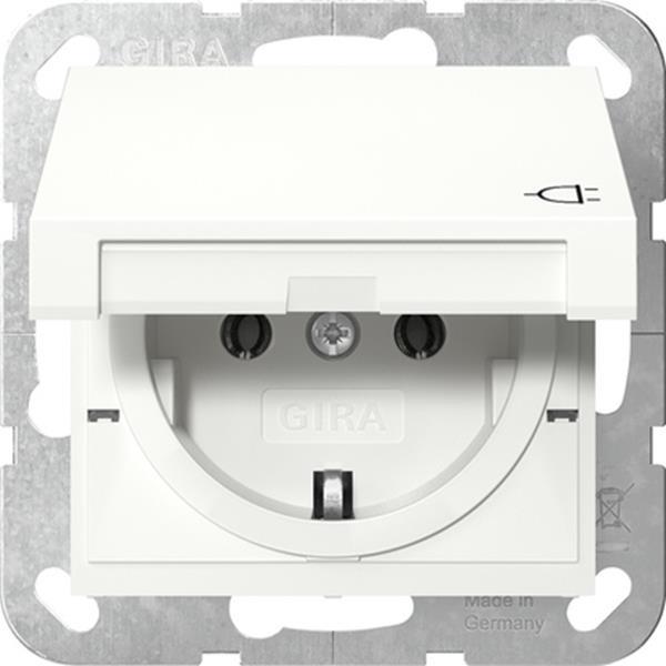 Gira SCHUKO-Steckd. KD System 55 Reinweiß