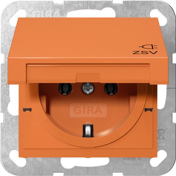 Gira SCHUKO-Steckdose KD ZSV  System 55 Orange