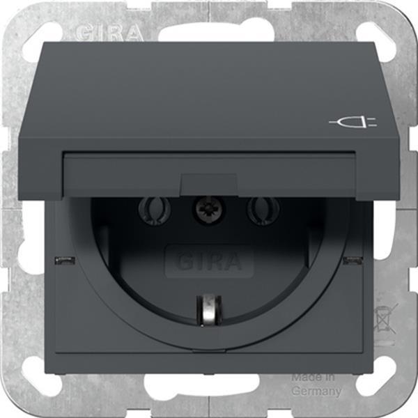 Gira SCHUKO-Steckdose KD System 55 Anthrazit