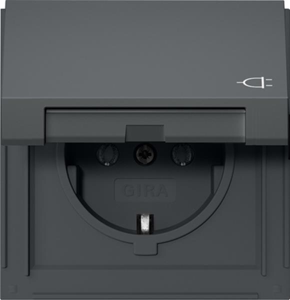 Gira SCHUKO-Steckd. KD Gira TX_44 Anthrazit