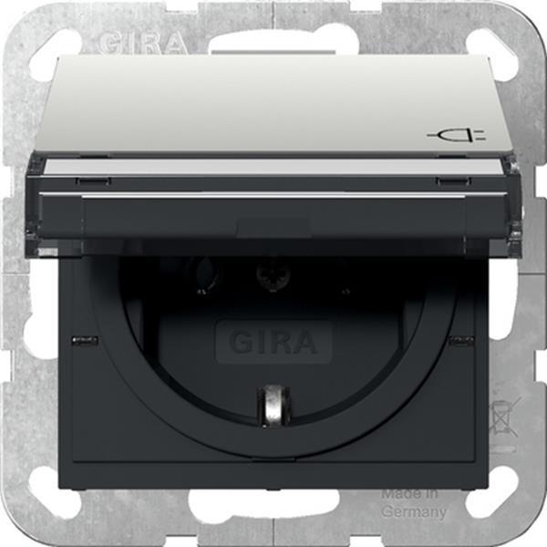 Gira SCHUKO-Steckdose KD + BSF System 55 Edelstahl