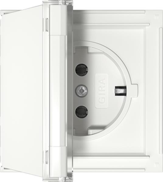 Gira SCHUKO-Steckdose KD + BSF Gira TX_44 Reinweiß Gira SCHUKO-Steckdose KD + BSF Gira TX_44 Reinweiß