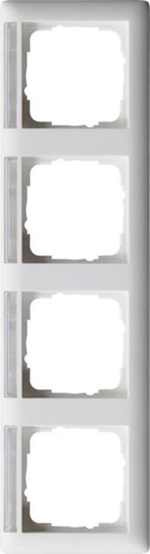 Gira Abdeckrahmen 4f waager. BSF Gira Standard 55 Reinweiß m