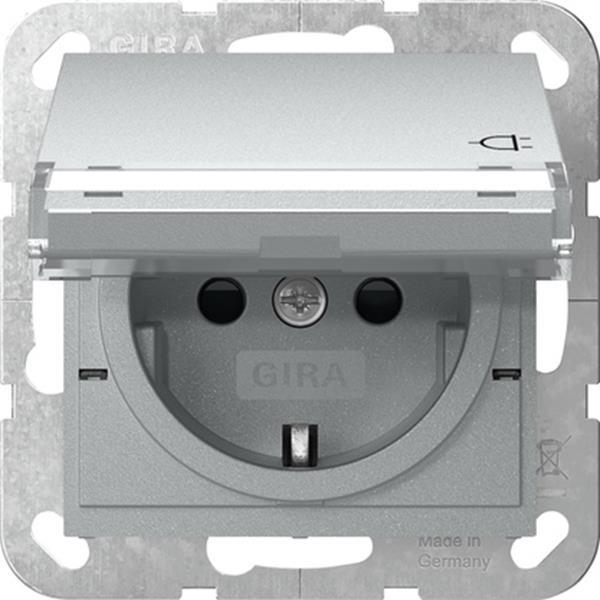 Gira SCHUKO-Steckdose KD BSF + SP System 55 F Alu