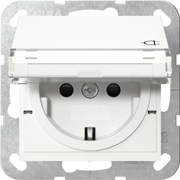 Gira SCHUKO-Steckdose KD BSF + SP System 55 Reinweiß m