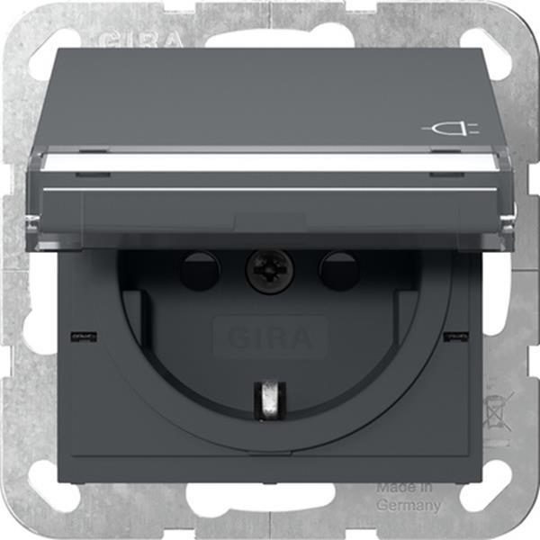 Gira SCHUKO-Steckdose KD BSF + SP System 55 Anthrazit