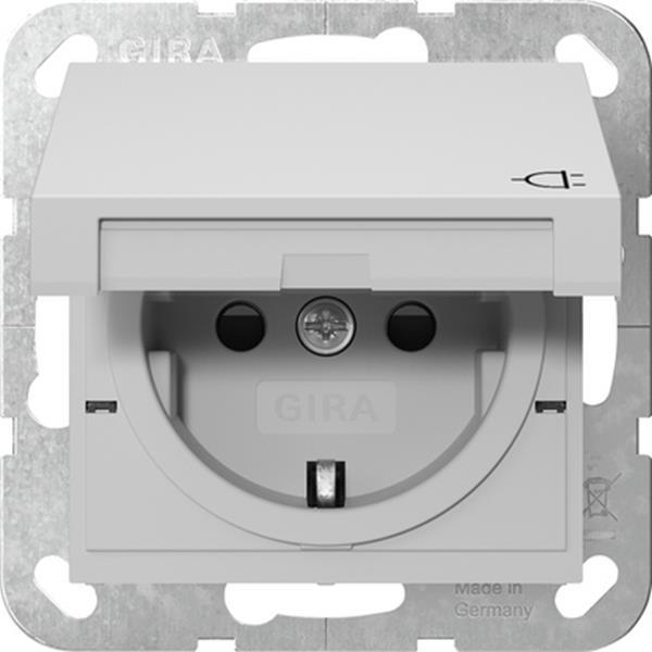 Gira SCHUKO-Steckd. KD + SP System 55 Grau m