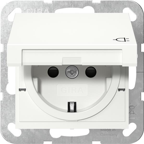 Gira SCHUKO-Steckdose KD + SP System 55 Reinweiß m