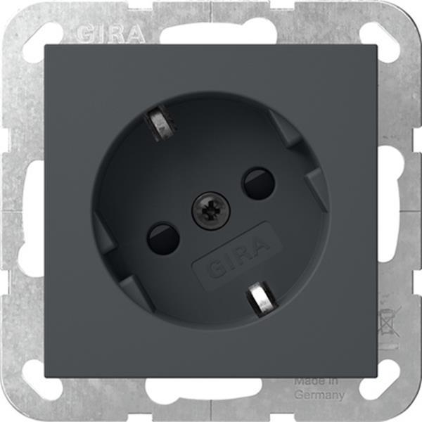 Gira SCHUKO-Steckdose 30° + SP  System 55 Anthrazit