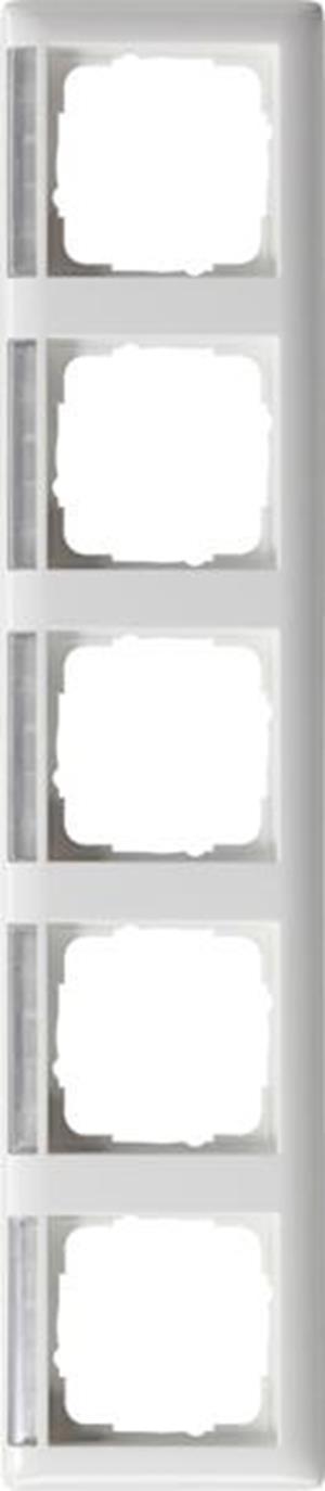 Gira Abdeckrahmen 5f waager. BSF System 55 Reinweiß