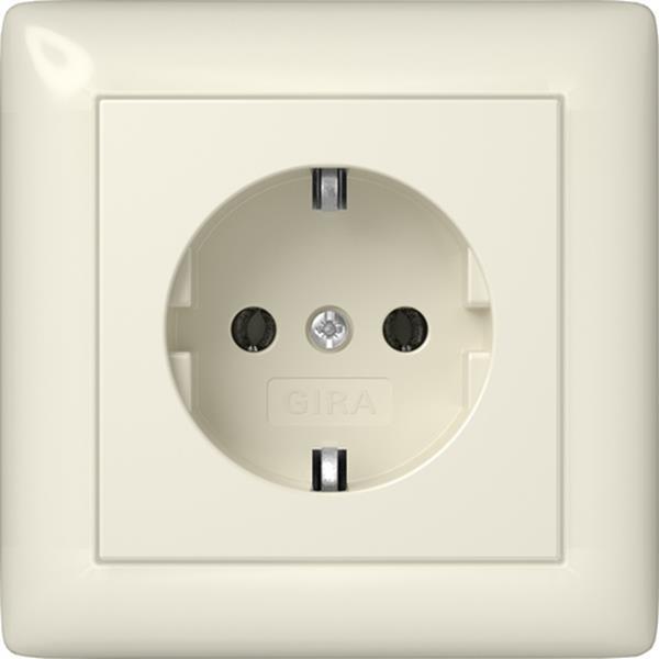 Gira SCHUKO-Steckdose Vollpl. Gira Standard 55 Cremeweiß