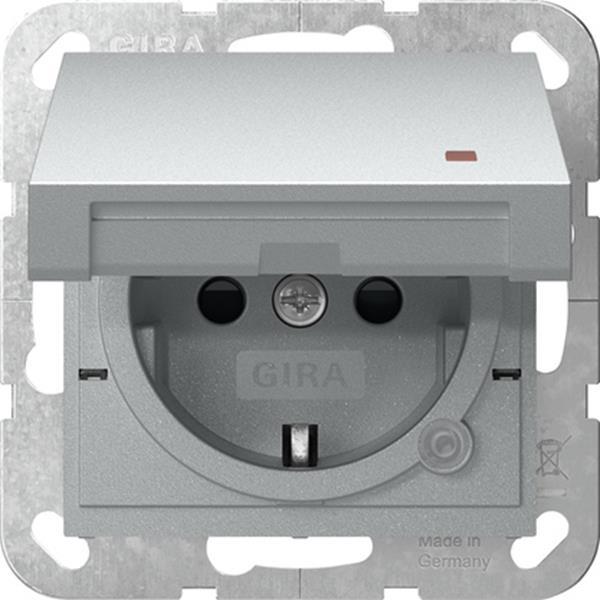 Gira SCHUKO-Steckdose KD Kontroll + SP System 55 F Alu