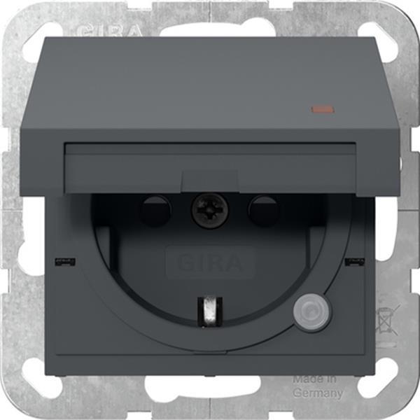 Gira SCHUKO-Steckdose KD Kontroll + SP System 55 Anthrazit