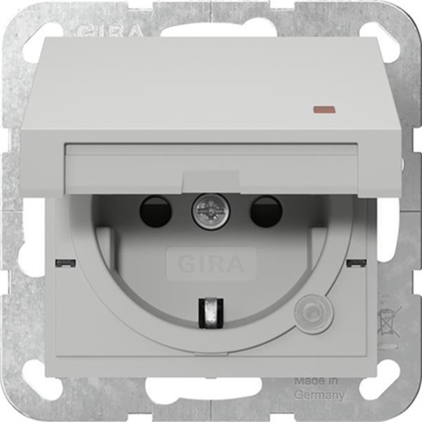 Gira SCHUKO-Steckdose KD Kontroll + SP System 55 Grau m