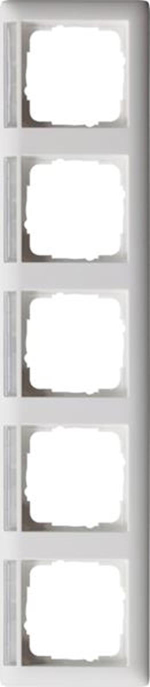 Gira Abdeckrahmen 5f waager. BSF Gira Standard 55 Reinweiß m