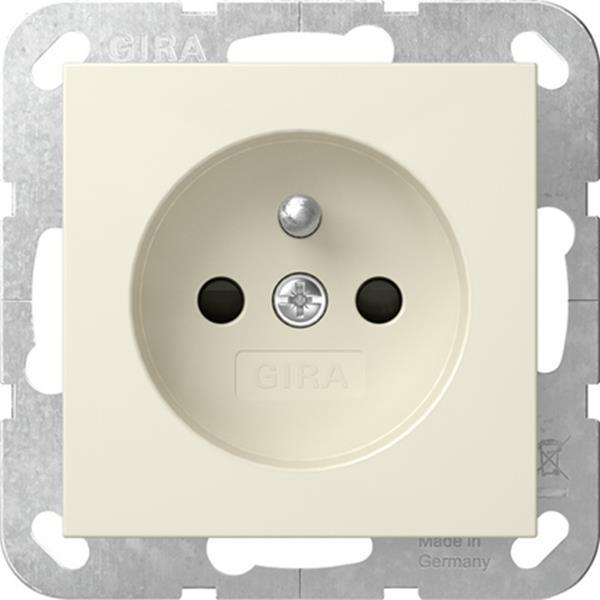 Gira Steckdose Erdstift + SP System 55 Cremeweiß