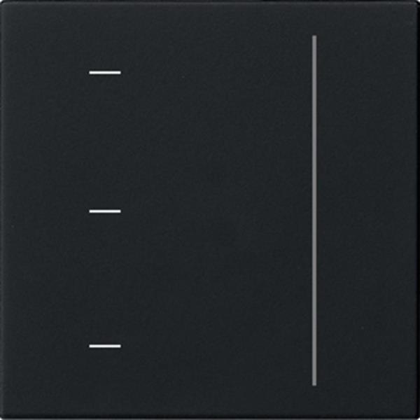 Gira S3000 Touchaufs. System 55 Schwarz m