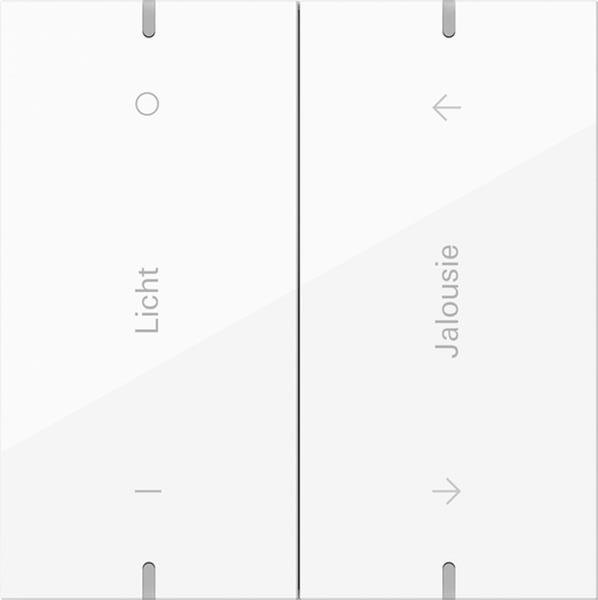 Gira Wippenset 2f indiv. Tastsens.4.95  Alum.Reinweiß(lack.)