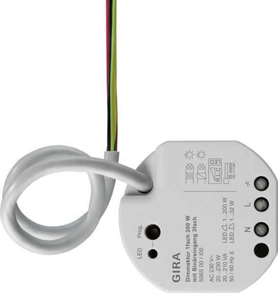 Gira Dimmaktor 1f 200 W UP Binäreing. 3f OneKNX