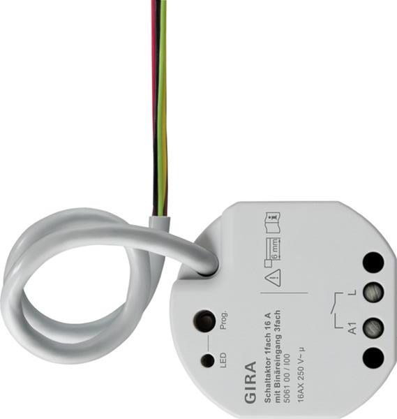 Gira Schaltaktor 1f 16 A UP Binäreing. 3f OneKNX