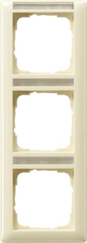 Gira Abdeckrahmen 3f senkr. BSF Gira Standard 55 Cremeweiß