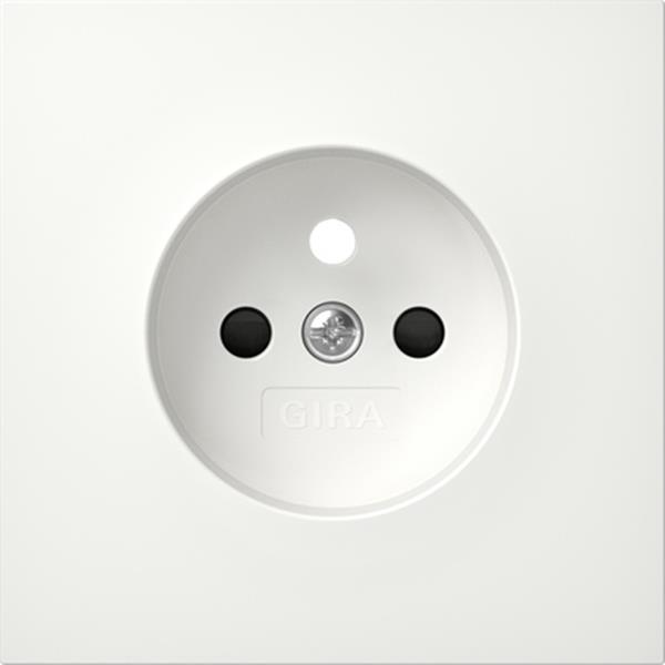 Abd. Steckd. Erdstift SH Flächenschalter Reinweiß