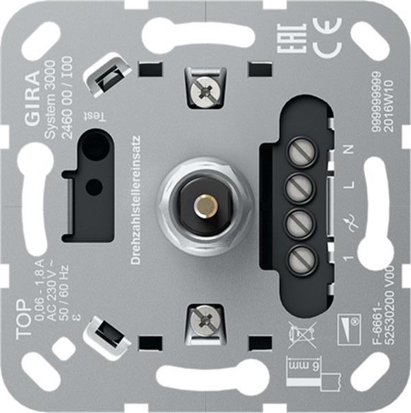Gira S3000 Drehzahlstellereins. Einsatz