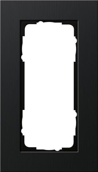 Gira Abdeckrahmen 2f o.M. Gira Esprit Alum.Schwarz(elox.)