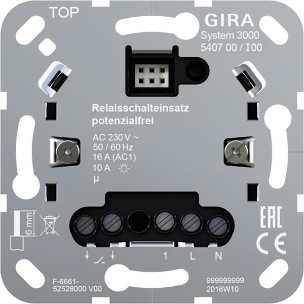 Gira S3000 Relaisschalteins. pot.frei Einsatz