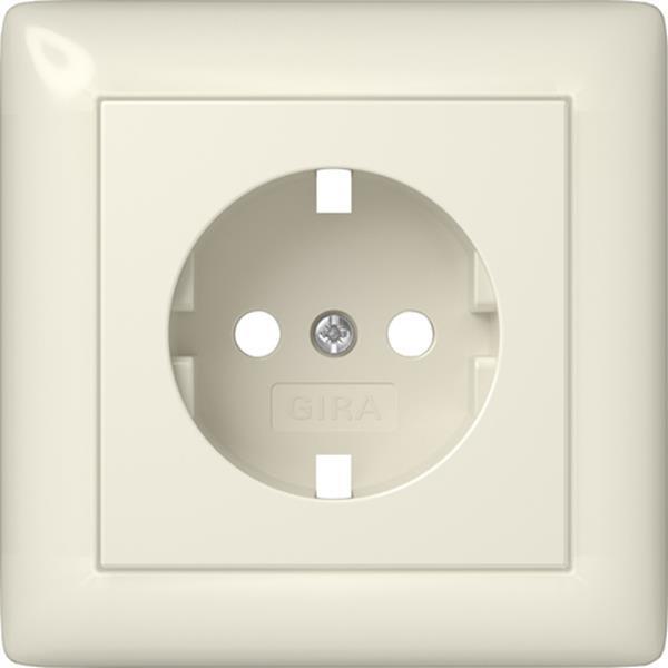 Gira EZ-TL: Abdeckung SCHUKO-Steckdose Vollpl. System 55 Cremeweiß Gira EZ-TL: Abdeckung SCHUKO-Steckdose Vollpl. System 55 Cremeweiß